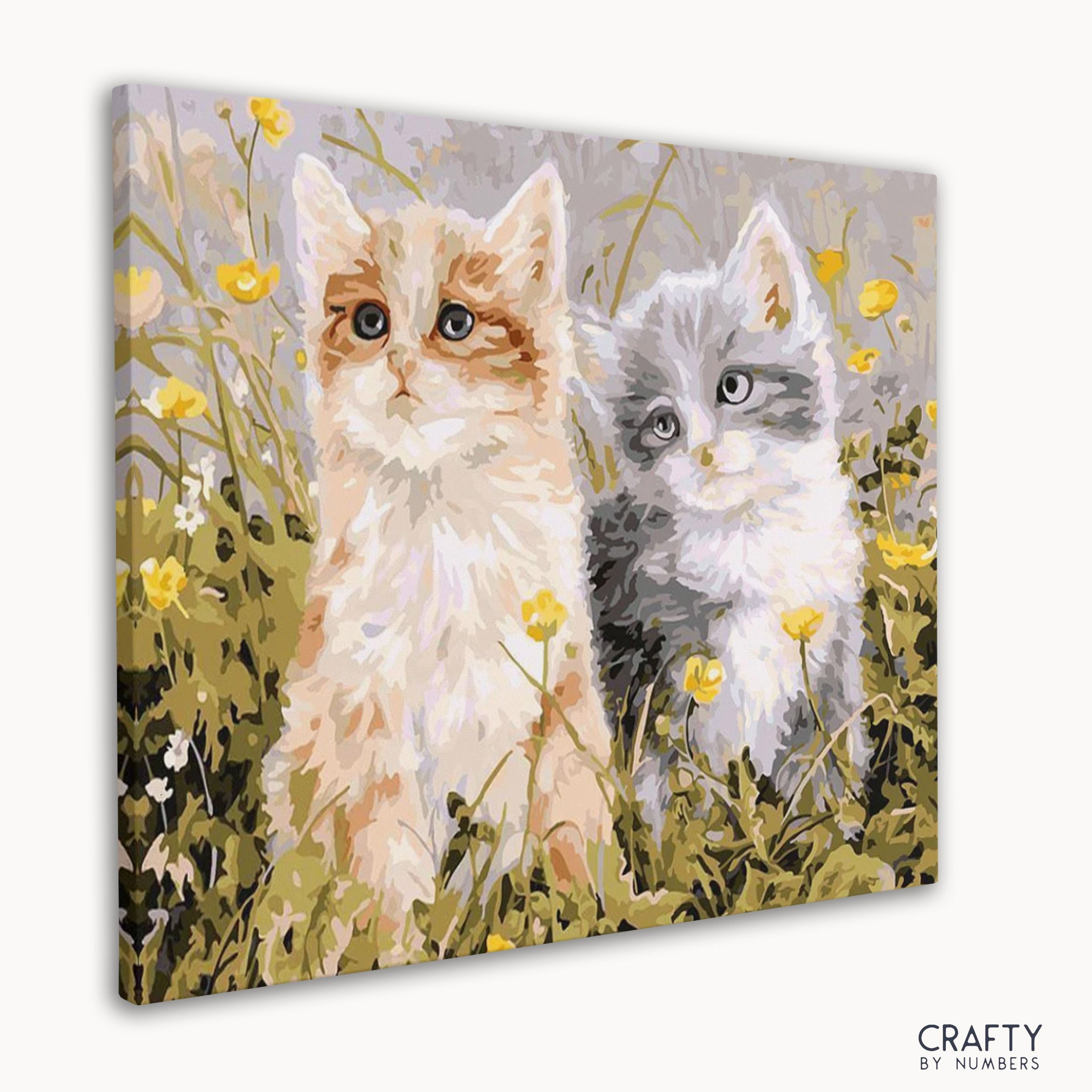 Two Cats Peering
