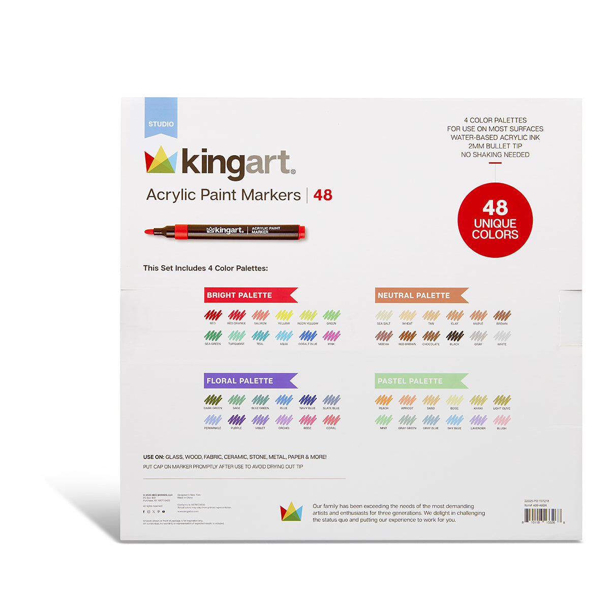 Acrylic Paint Marker Set – 48 Colors