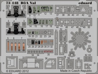 Eduard 73448 1/72 Aircraft- D3A Val for DML (Painted)
