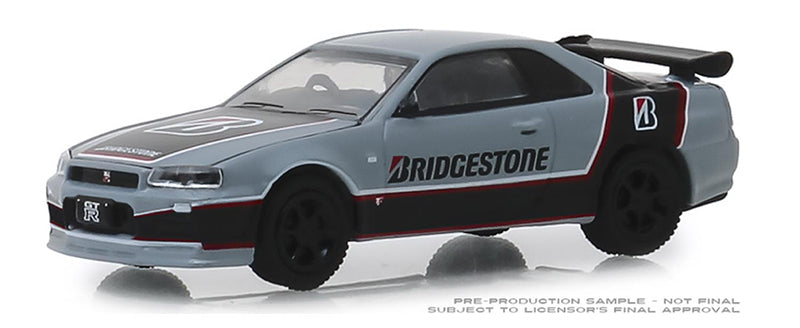 Greenlight 41080-E 1/64 Scale Bridgestone Racing - 2001 Nissan Skyline GT-R BNR34