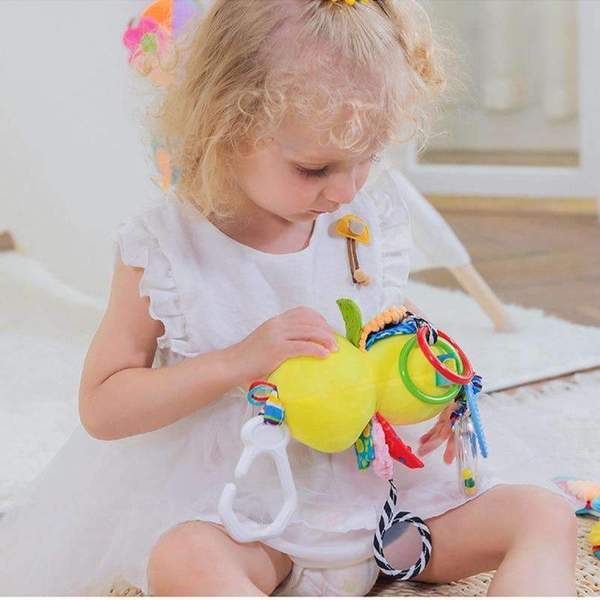 Soft Stroller Hanging Toys – Animal Plush Rattle for Babies