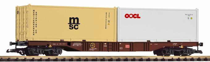 PIKO 37754 G Scale DB VI Flat w/2 20' Containers