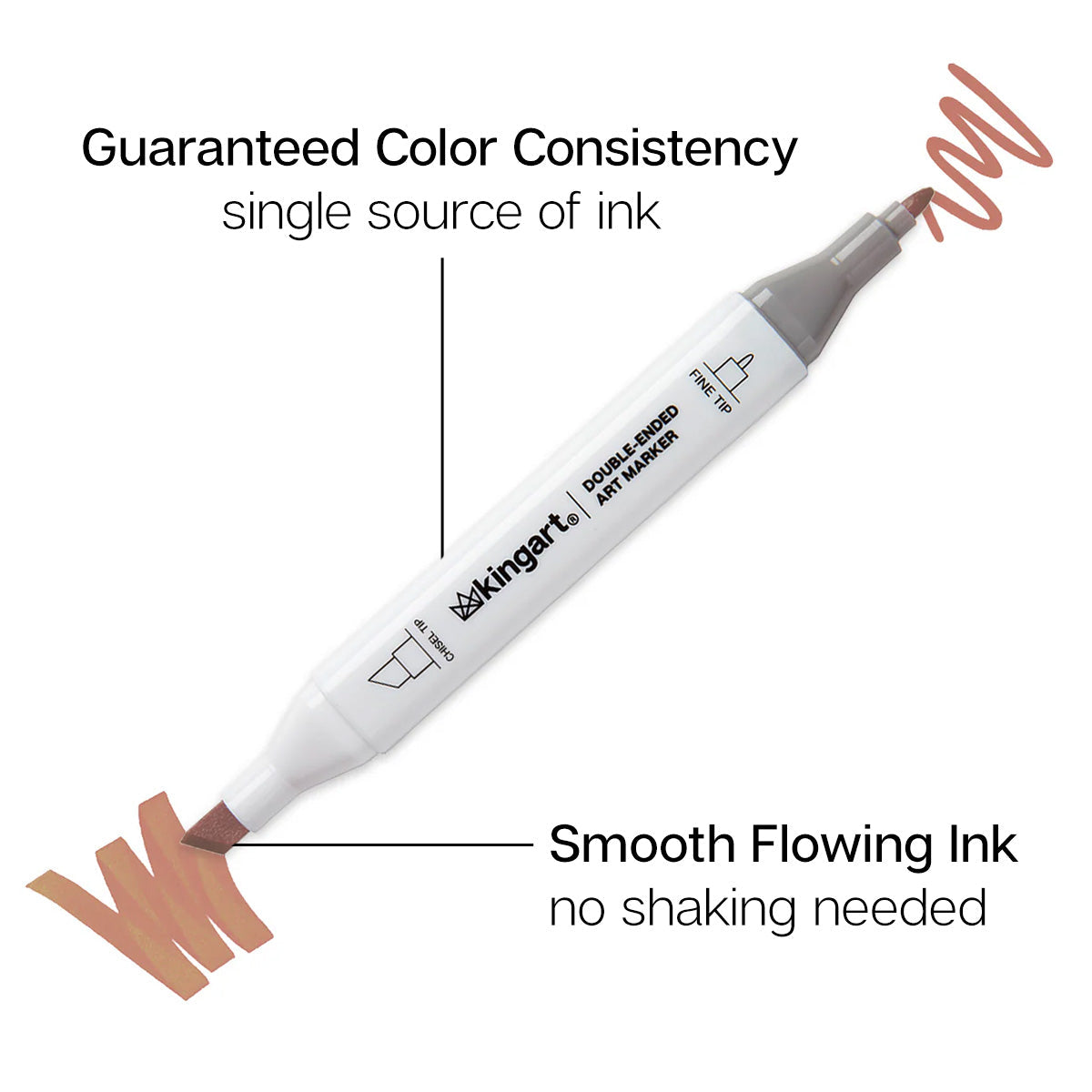 Double-Ended Alcohol Markers 24 Portrait Colors