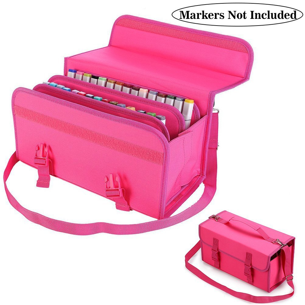 120-Color Marker Bag for Drawing and Art Supplies