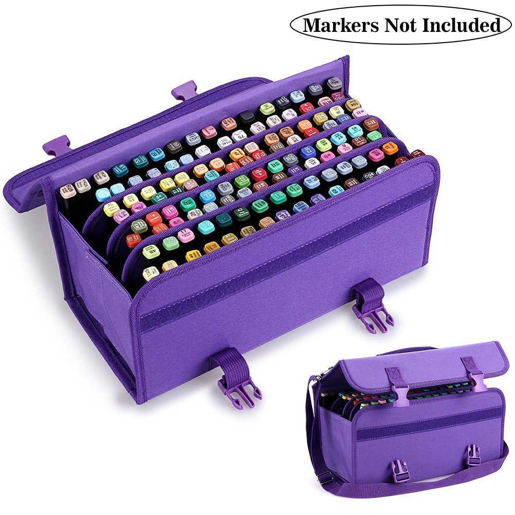 120-Color Marker Bag for Drawing and Art Supplies