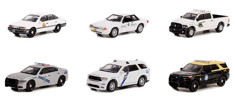 Greenlight 42990-CASE 1/64 Scale Hot Pursuit Series 41 6-Piece Set
