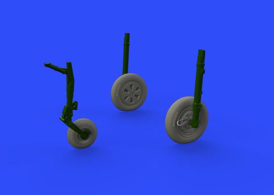 Eduard 672182 1/72 Aircraft- MiG21MF Wheels for EDU (Resin) (D)