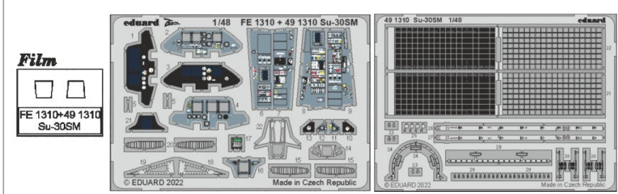 Eduard 491310 1/48 Aircraft- Su30SM for LNR (Painted)
