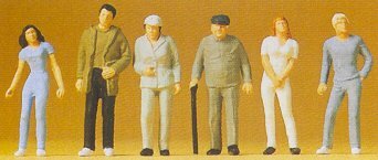 Preiser 14002 HO Scale Pedestrians -- Standing Passers-By pkg(6)