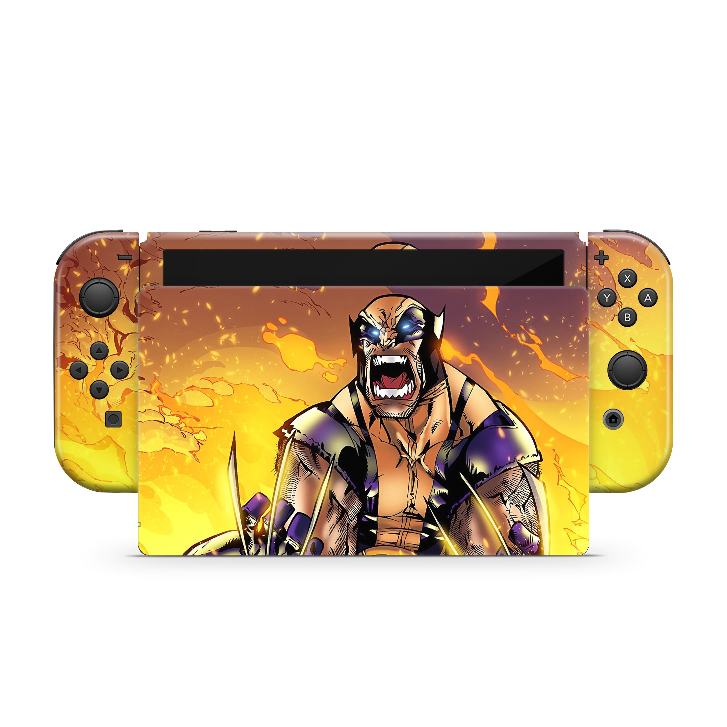 Metallic Claws Nintendo Switch OLED Skin