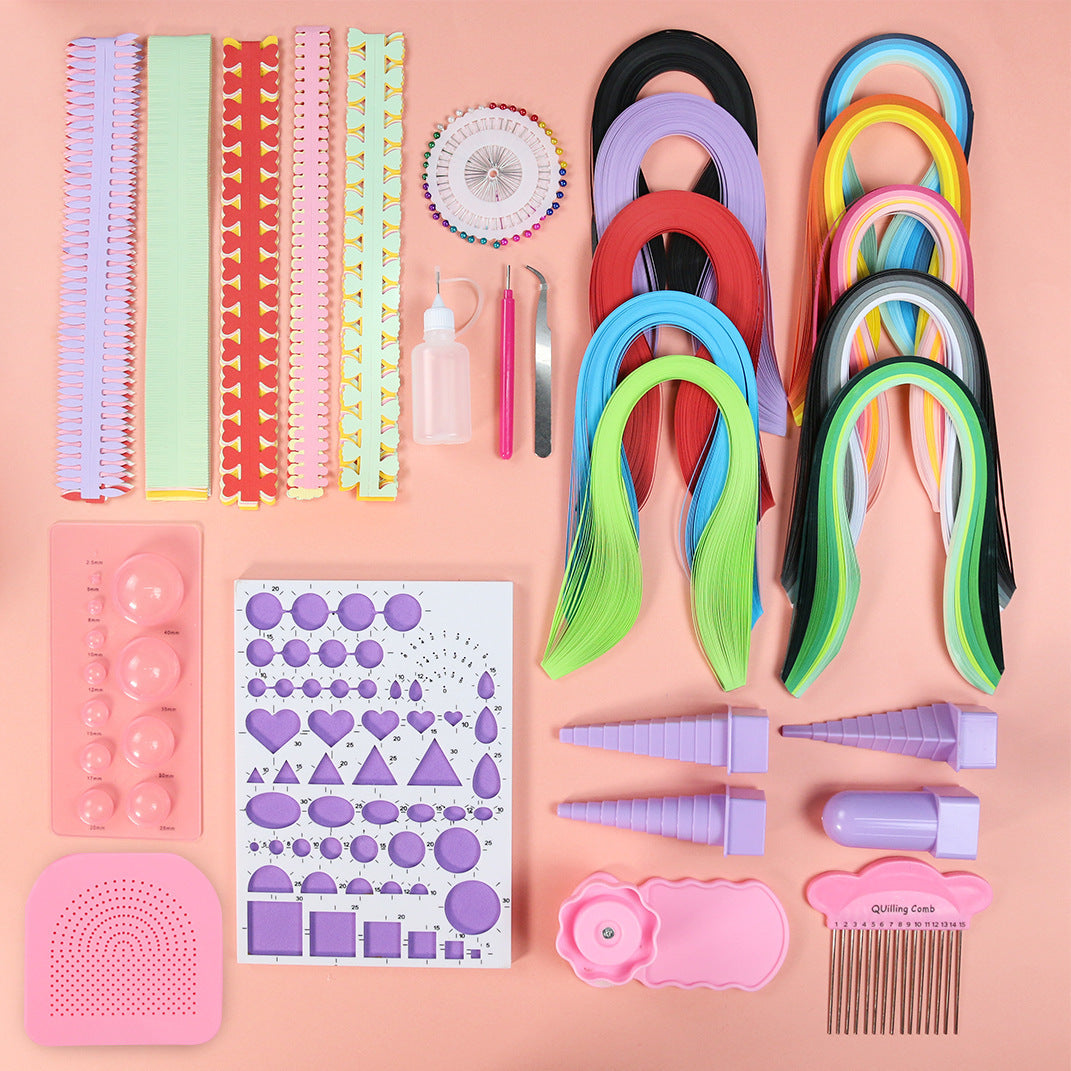 Paper Craft Kit – DIY Quilling Paper Art Set for Beginners and Kids
