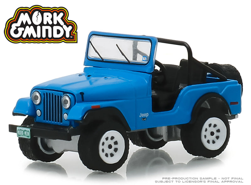 Greenlight 44830-A 1/64 Scale 1972 Jeep CJ-5 - Mork and Mindy TV