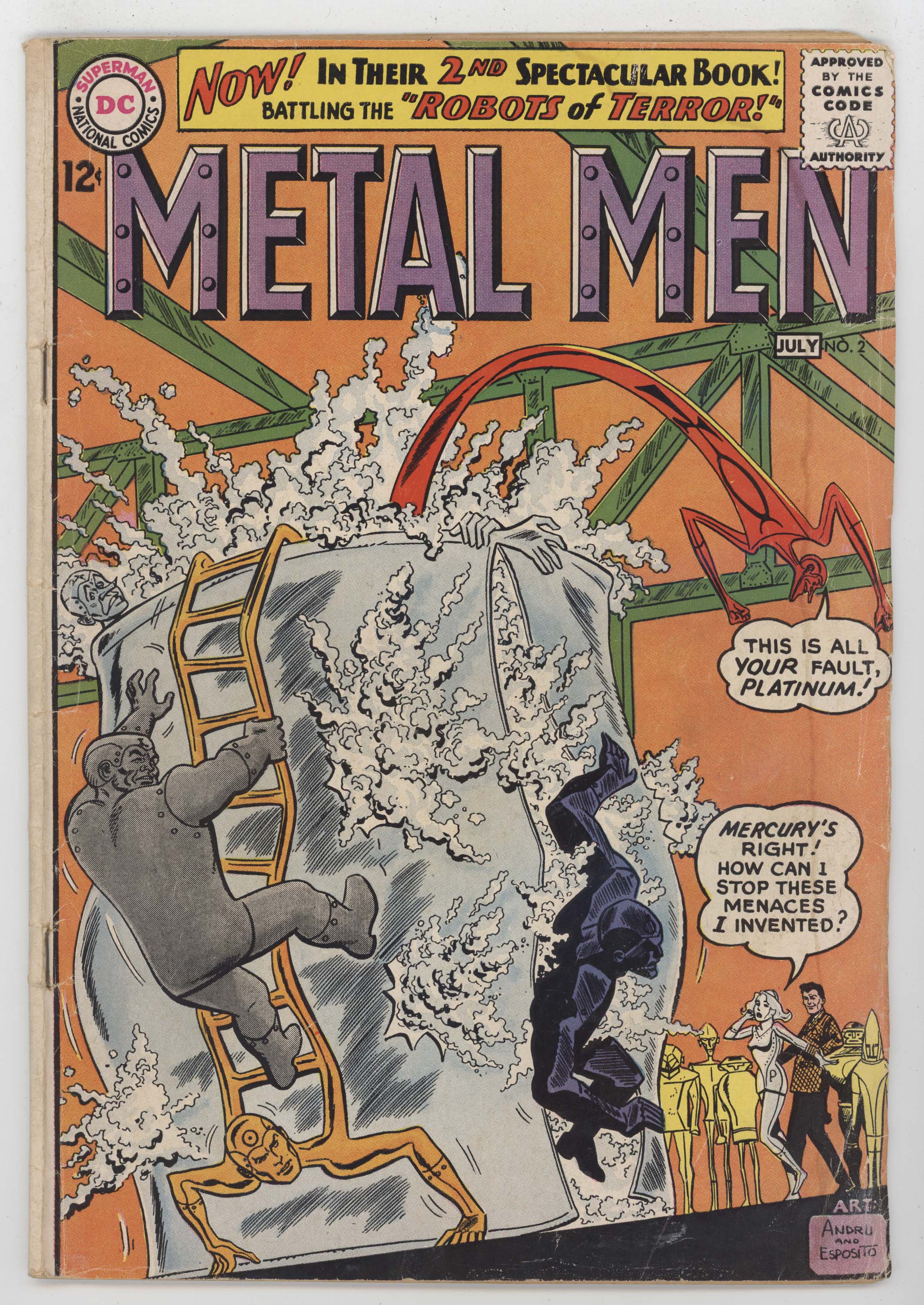 Metal Men 2 DC 1963 VG Ross Andru