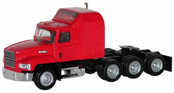 Herpa 450020 HO Scale American Trucks - Tractor Only - Mack -- CH 613 Conventional w/Sleeper, Triple Rear Axle - Unpainted (white)