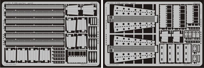 Eduard 32221 1/32 Aircraft- P40K Gun Bay for HSG