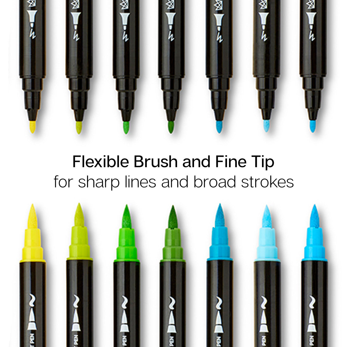 Twin-Tip™ Brush & Fine Acrylic Paint Pens 24 Colors