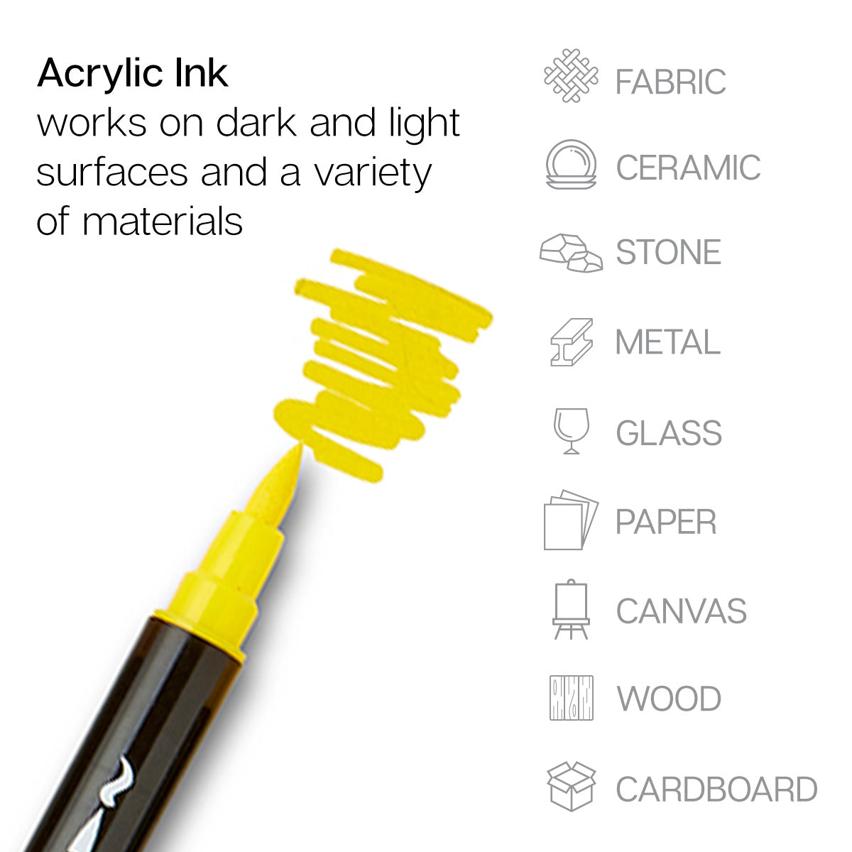 Twin-Tip™ Brush & Fine Acrylic Paint Pens 24 Colors