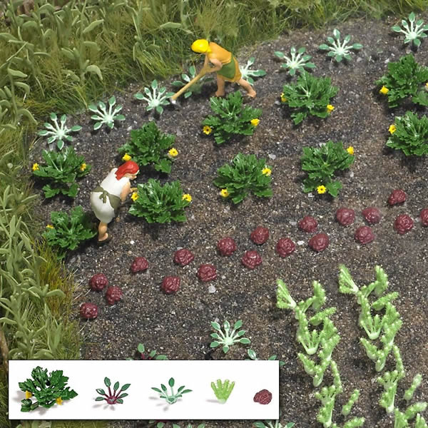 Busch 1222 HO Scale Vegetable Garden -- Kit