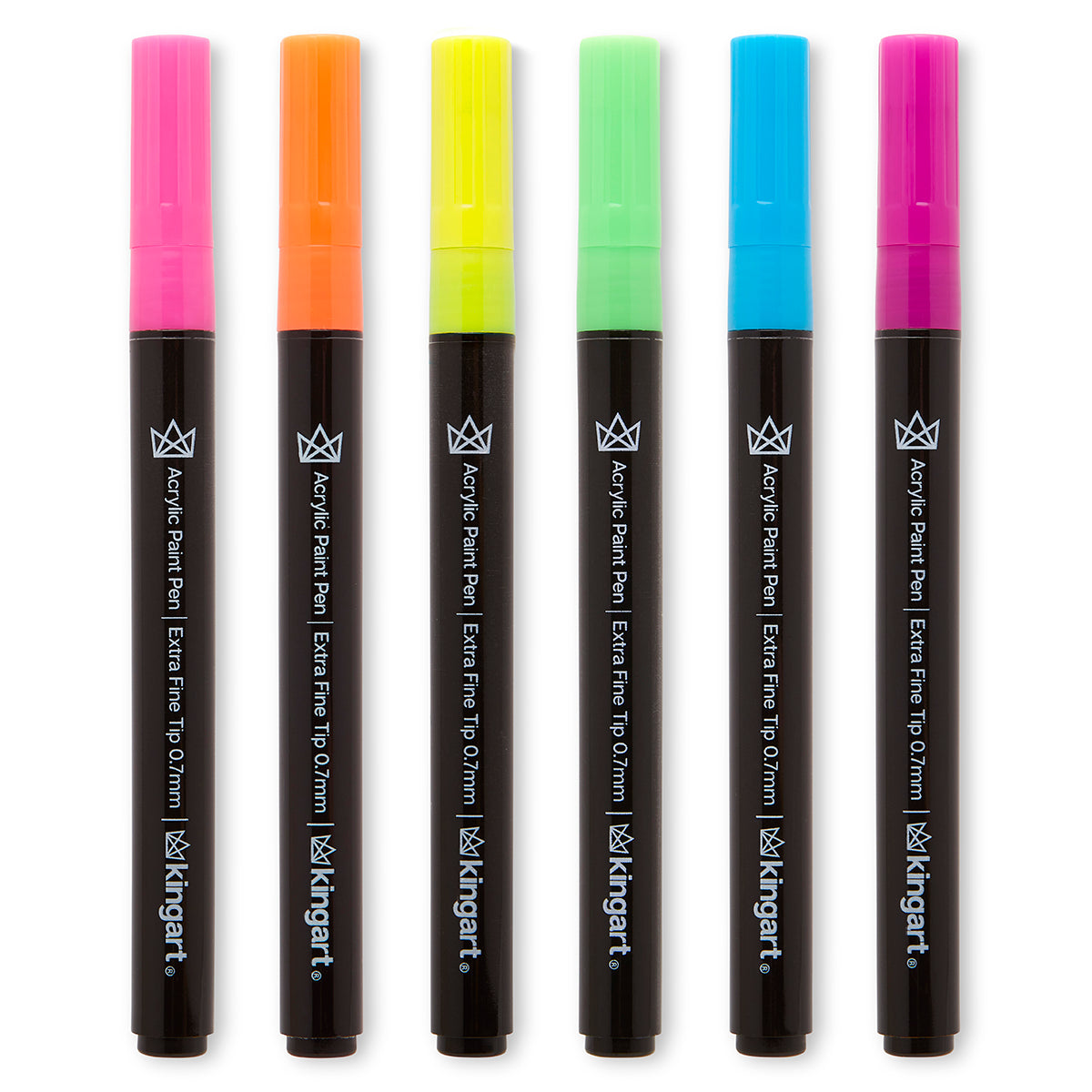 Acrylic Paint Pens Extra Fine Neon Colors 6 pc