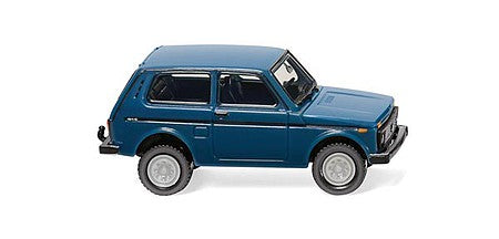 Wiking 20802 HO Scale 1994 Lada Niva 4x4 Station Wagon - Assembled -- Blue