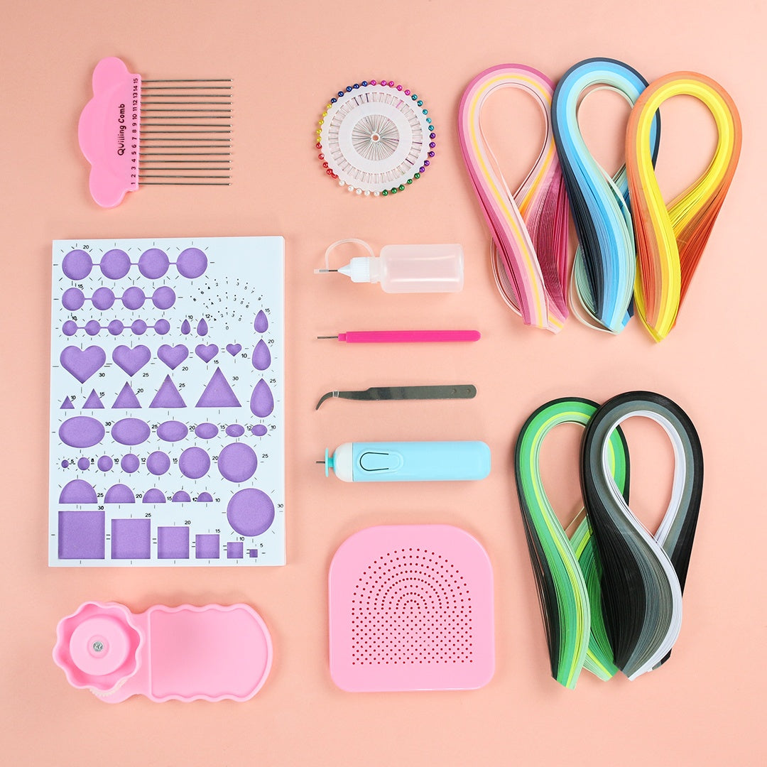 Paper Craft Kit – DIY Quilling Paper Art Set for Beginners and Kids