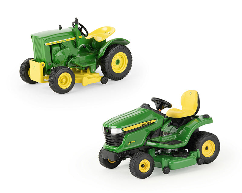 Ertl 459510TP 1/16 Scale John Deere 110 and X394 Lawn Tractor Set