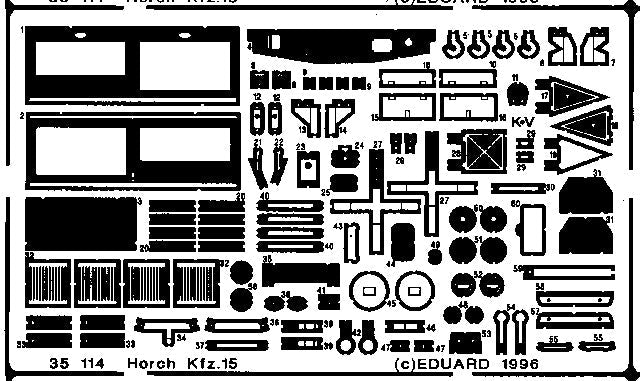 Eduard 35114 1/35 Armor- Horch Kfz15 for ITA