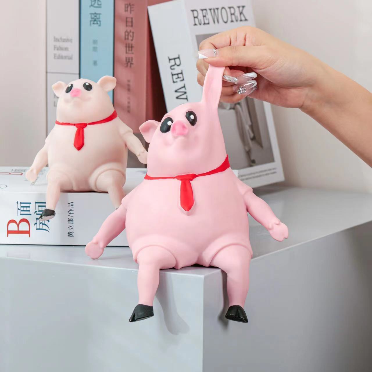 Cute Piggy Squeeze Toy – Stress Relief Doll for Kids and Adults