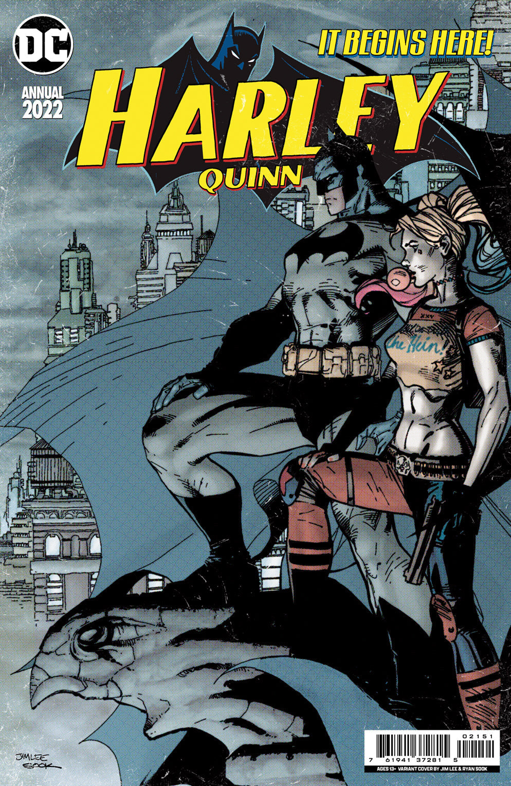 Harley Quinn 2022 Annual #1 (One Shot) C Jim Lee & Ryan Sook Homage Batman 608 Variant (08/30/2022) Dc