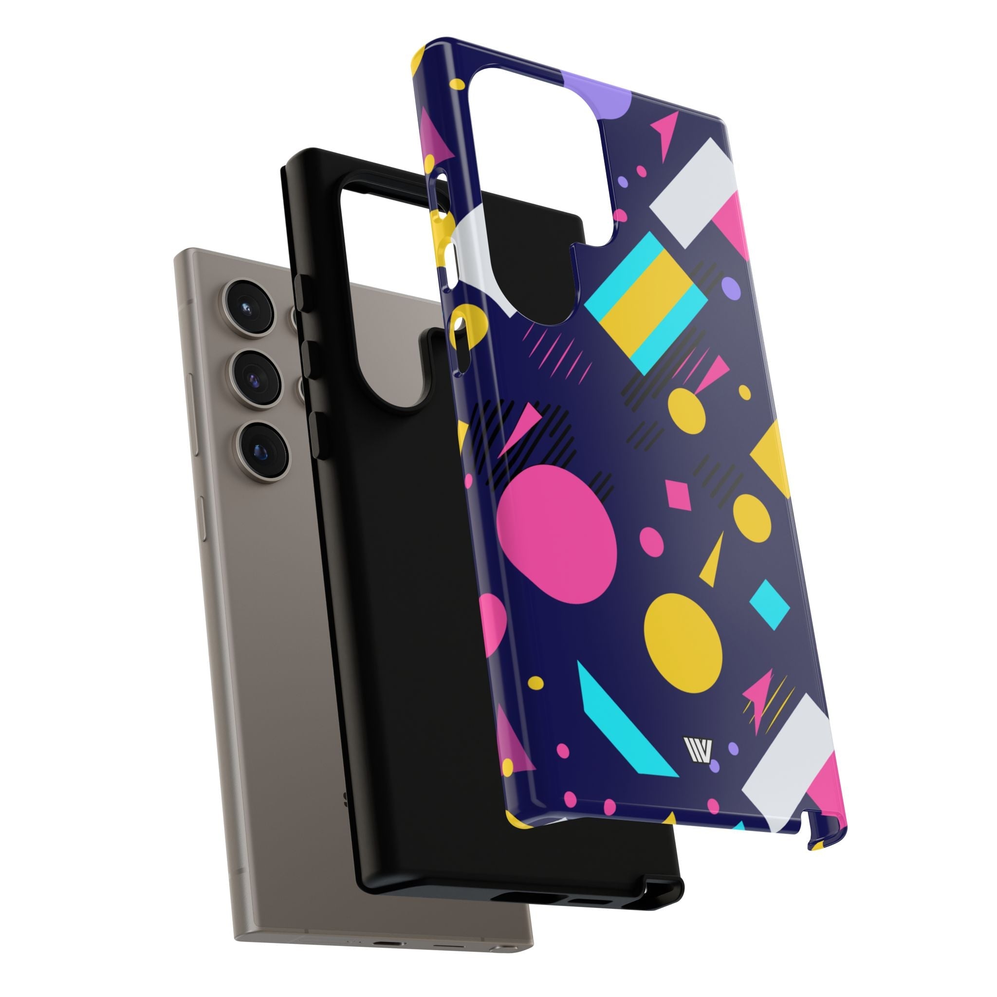 80s / 90s RETRO PATTERN DARK | Tough Phone Case