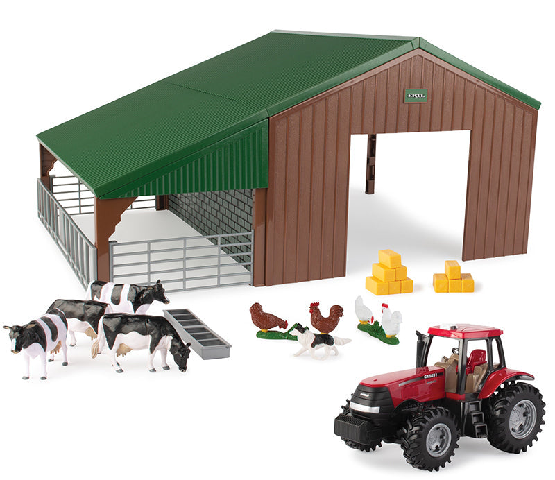 Ertl 47019 1/32 Scale Farm Building Playset Includes: