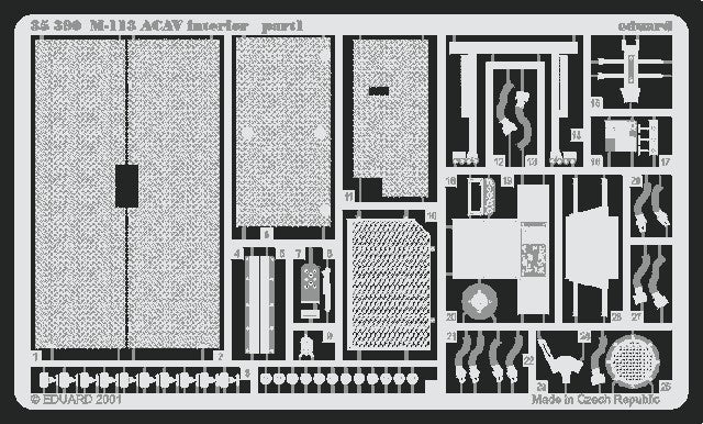 Eduard 35390 1/35 Armor- M113 ACAV Interior for TAM