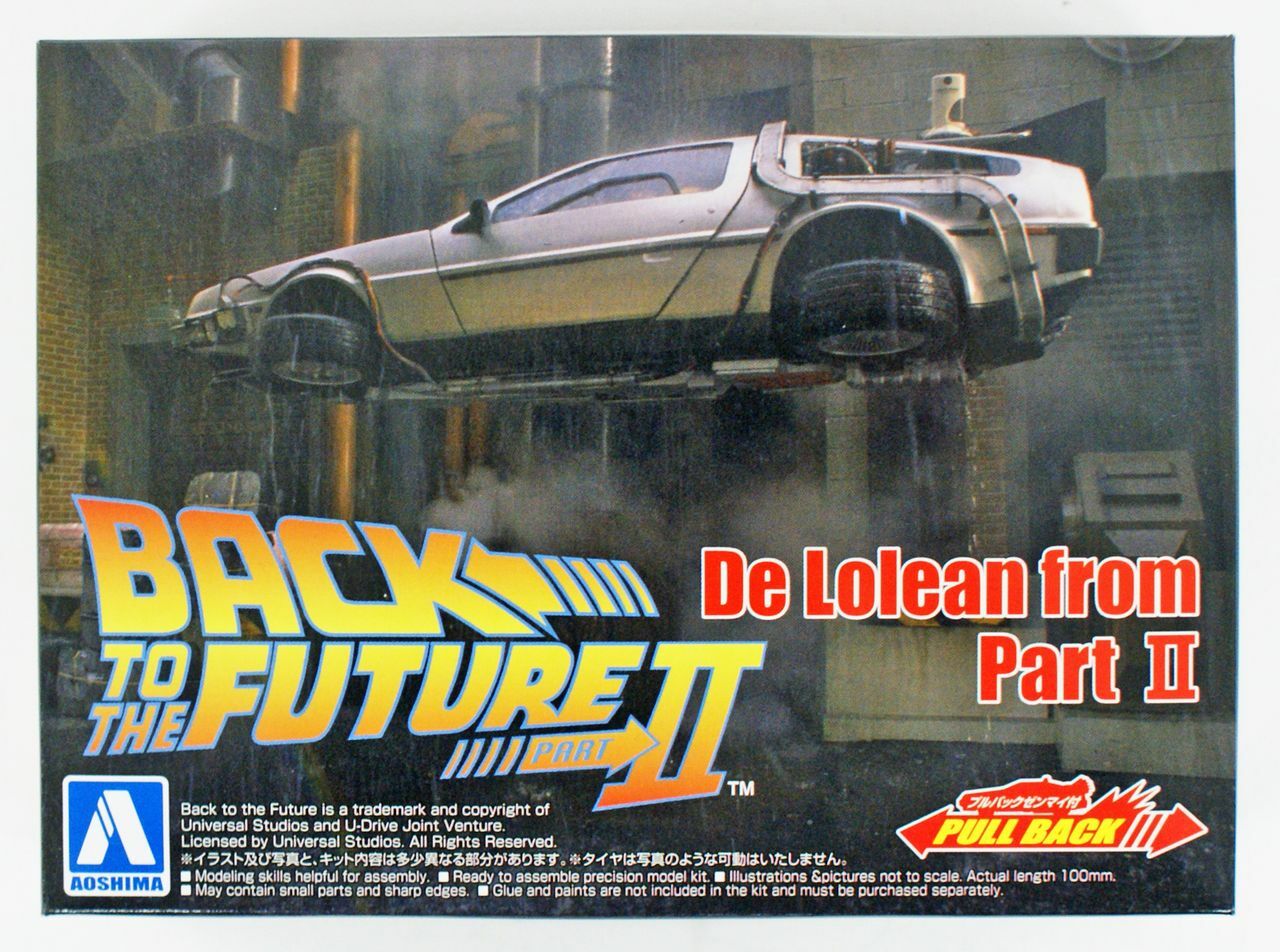 1/43 BACK TO THE FUTURE 1/43 Pullback DELOREAN from PART II Model Kit Figure