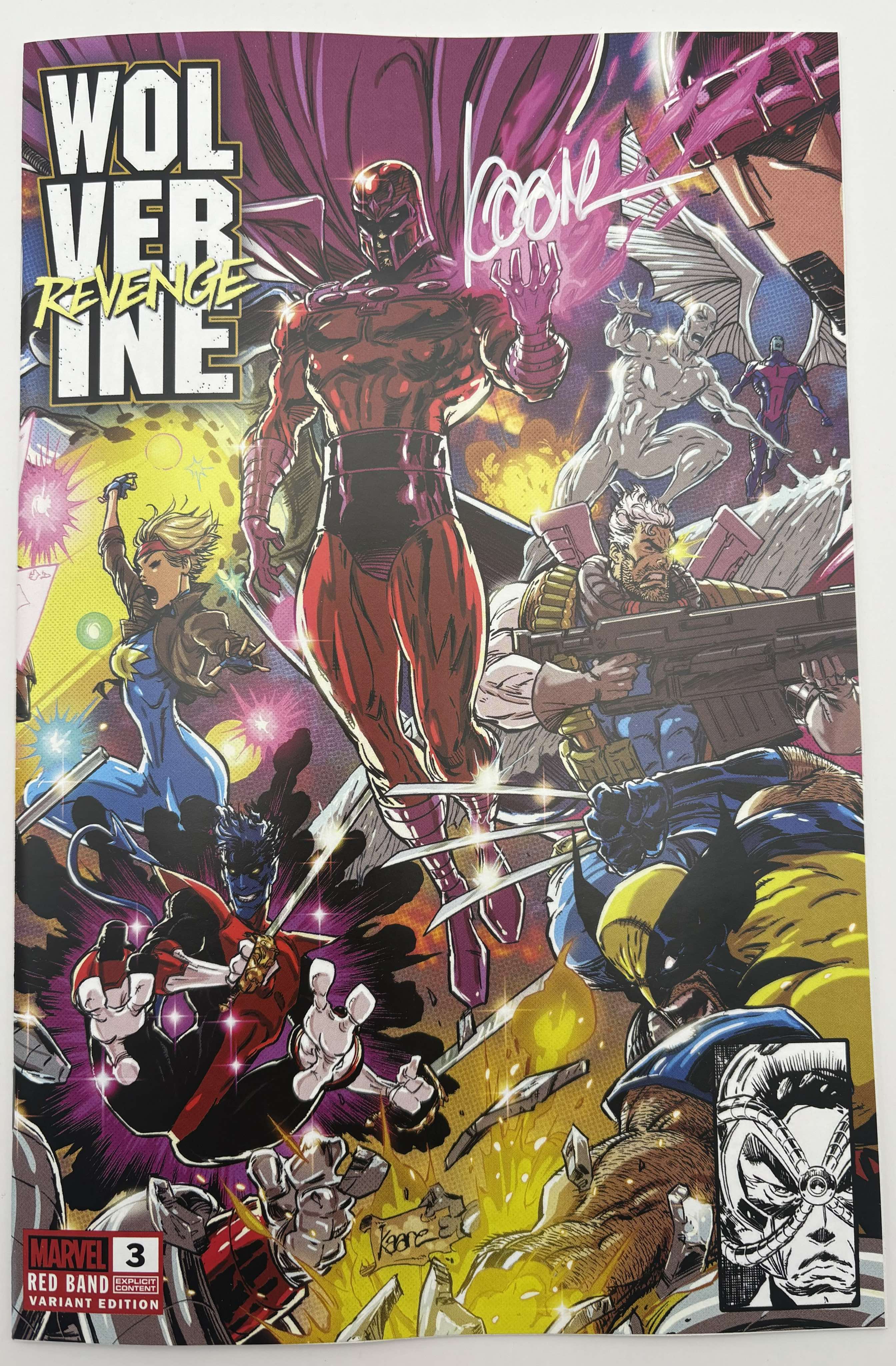 [SIGNED W/ COA] WOLVERINE REVENGE #3 RED BAND UNKNOWN COMICS KAARE ANDREWS CONNECTING COVER EXCLUSIVE VAR [POLYBAGGED] EXPLICIT CONTENT [IN STOCK]