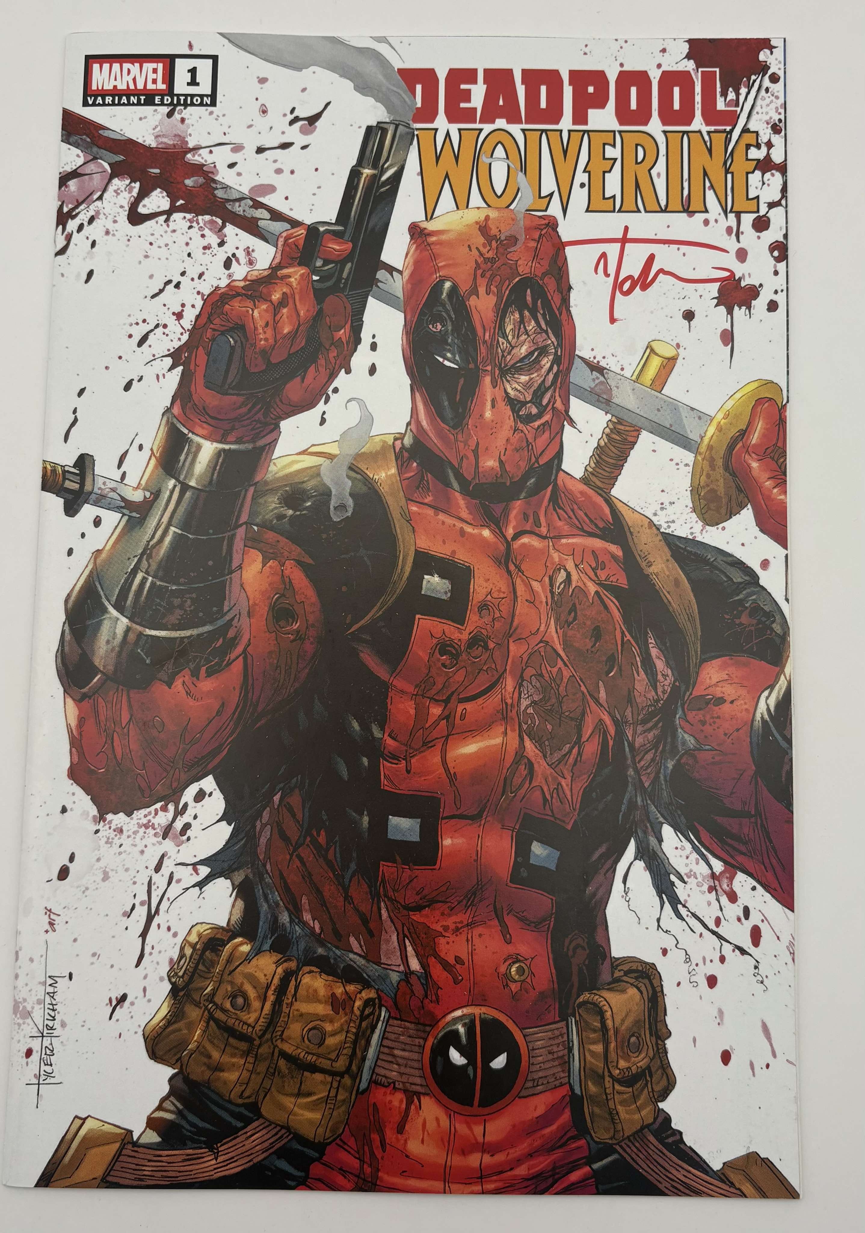 [SIGNED W/ COA] Deadpool / Wolverine #1 Unknown Comics Tyler Kirkham Exclusive Var [IN STOCK]