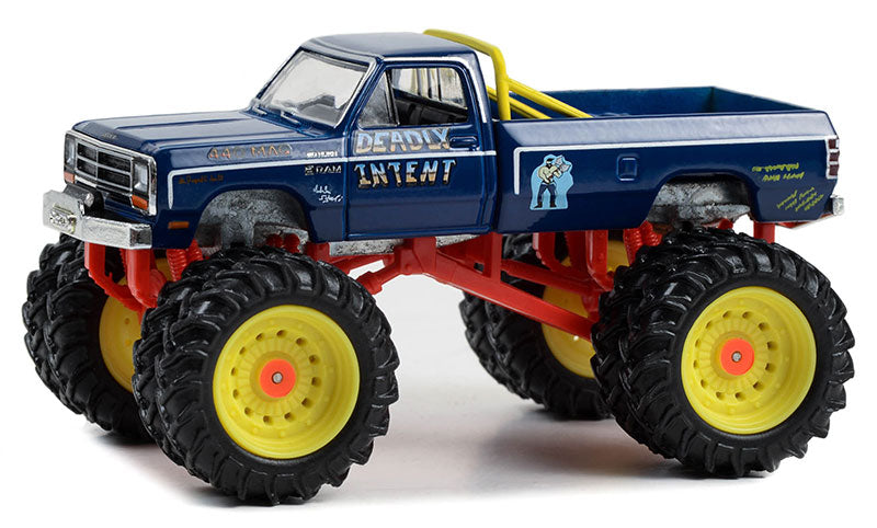 Greenlight 49130-E 1/64 Scale Deadly Intent - 1986 Dodge Ram D-250 Monster