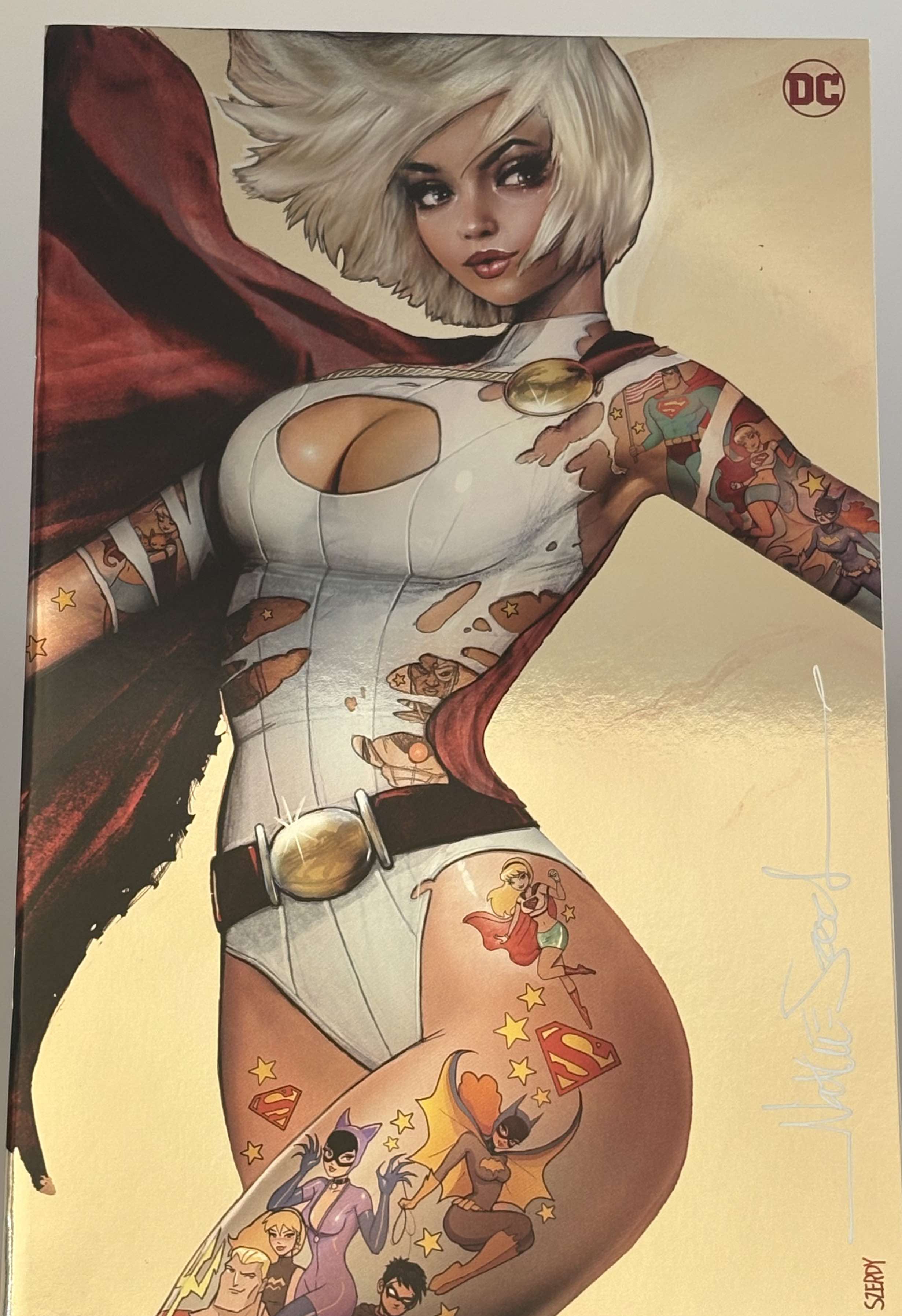 [SIGNED W/ COA] POWER GIRL #1 NATHAN SZERDY (616) EXCLUSIVE FOIL NYCC VIRGIN VAR [IN STOCK]