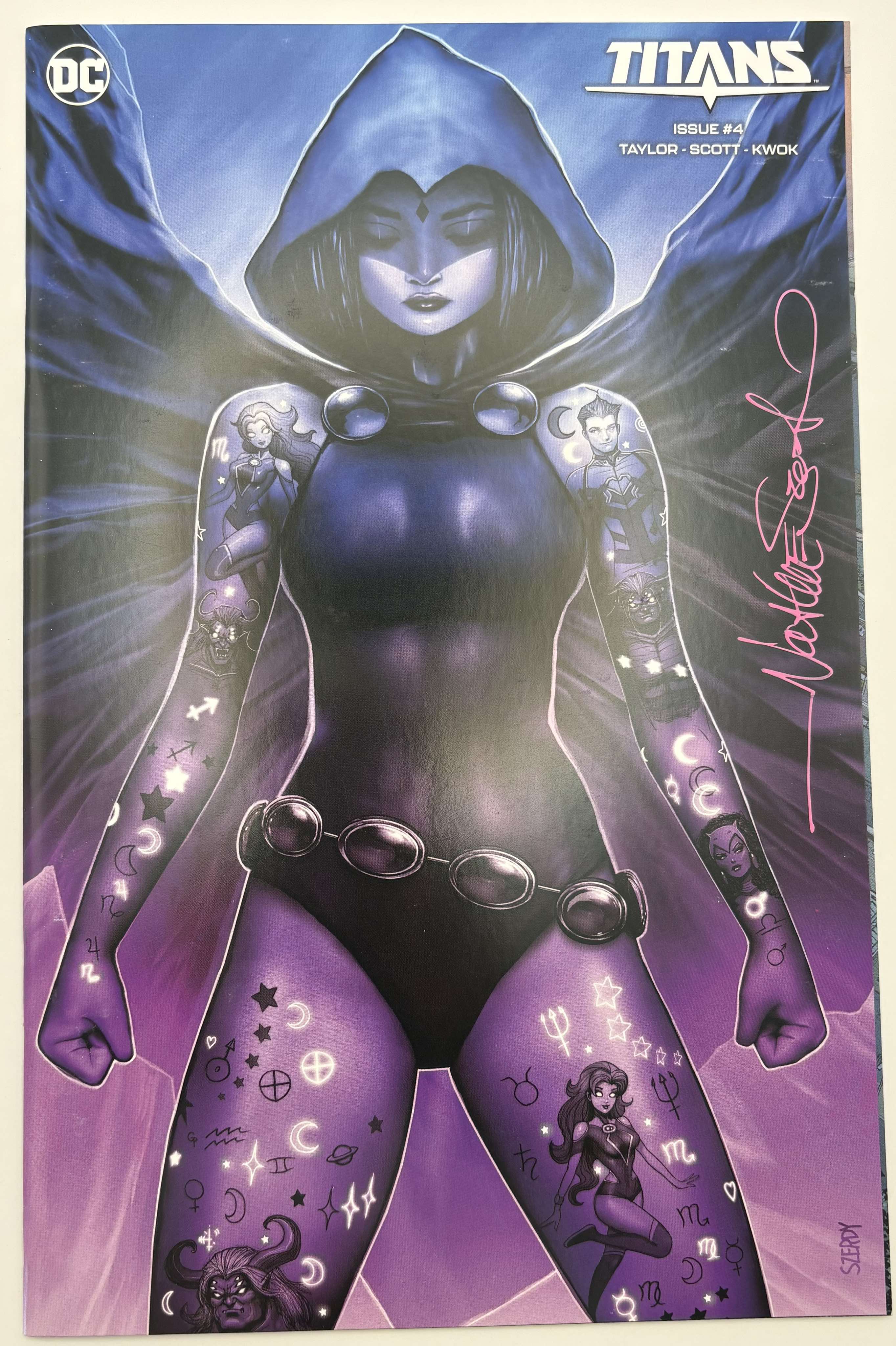 [SIGNED W/ COA] TITANS #4 NATHAN SZERDY (616) EXCLUSIVE MINIMAL VIRGIN VAR [IN STOCK]