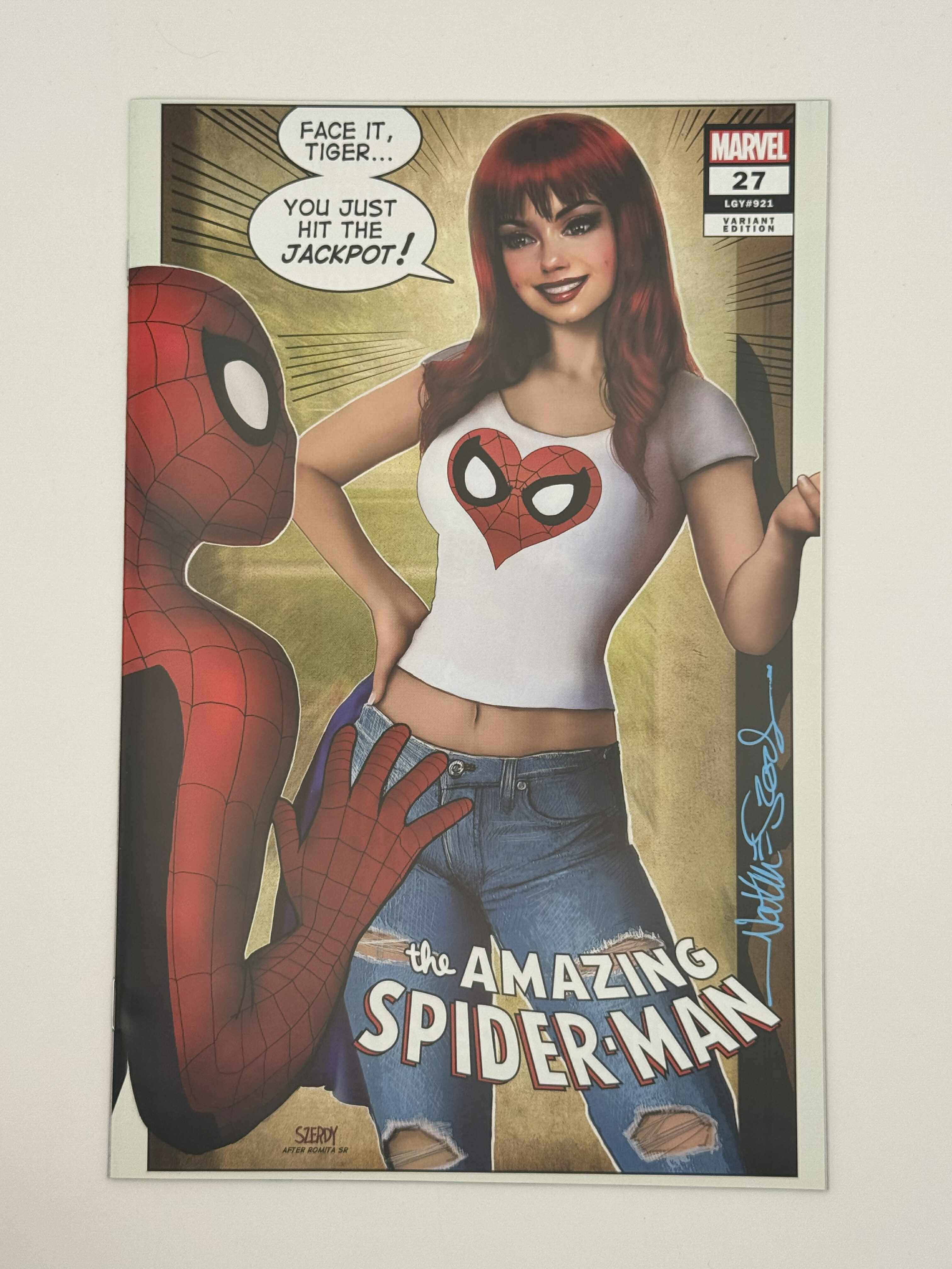 [SIGNED W/ COA] AMAZING SPIDER-MAN #27 UNKNOWN COMICS NATHAN SZERDY EXCLUSIVE VAR [IN STOCK]