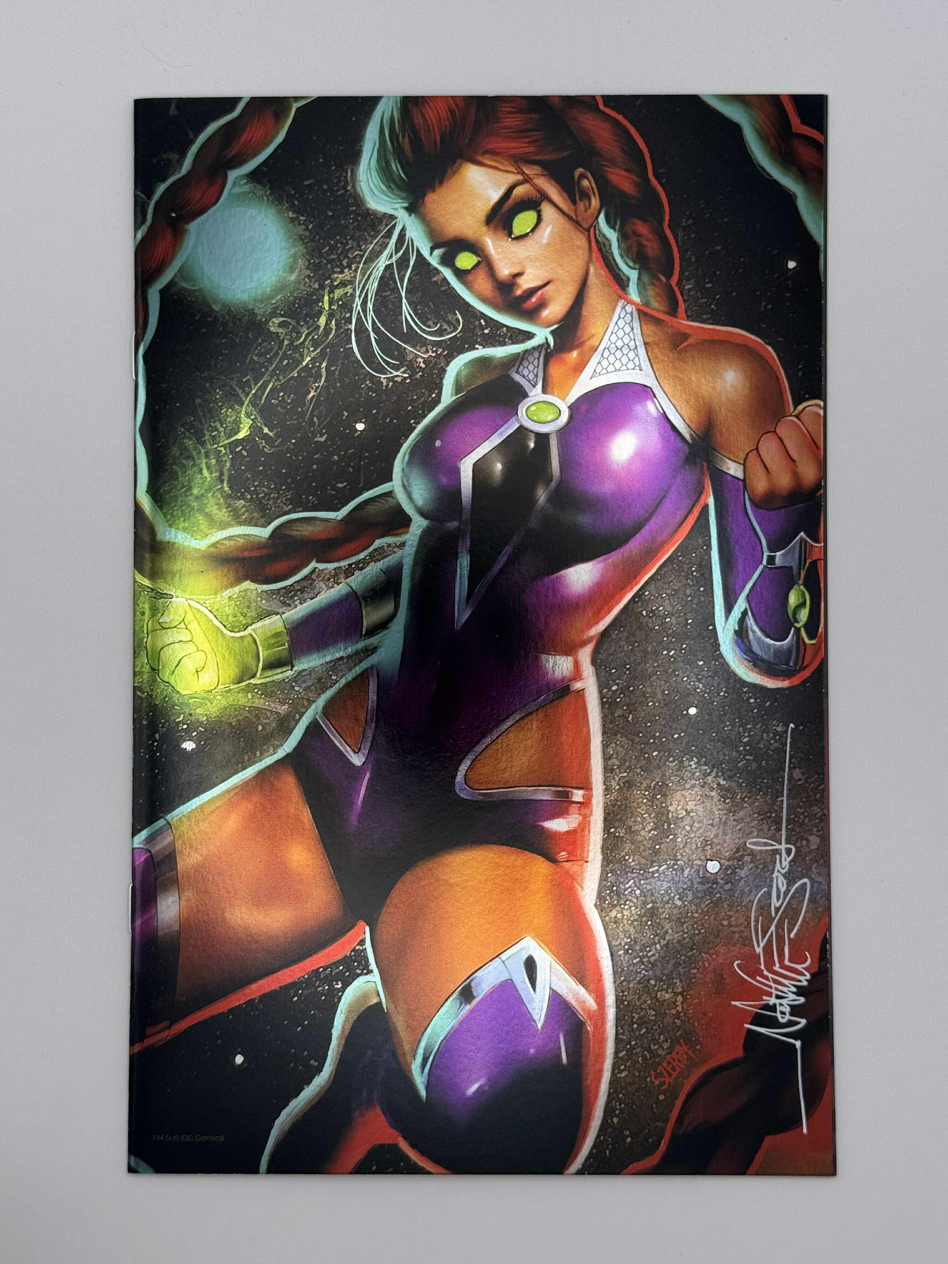 [SIGNED W/ COA] [FOIL] TITANS #1 NATHAN SZERDY (616) EXCLUSIVE VIRGIN VAR [IN STOCK]
