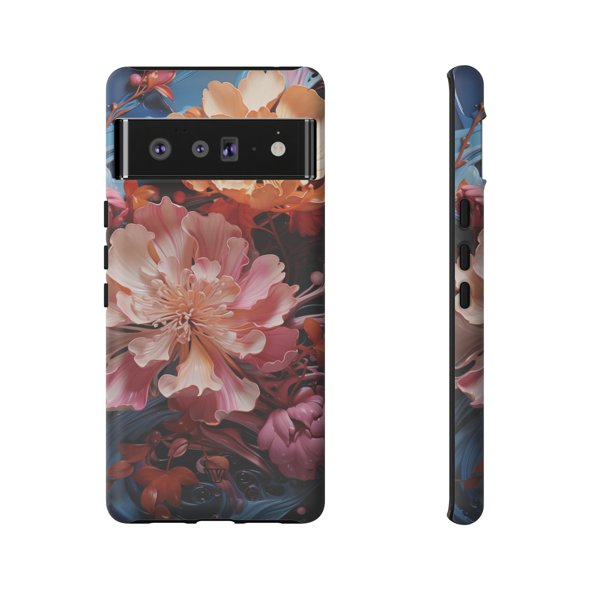 PAINT SWIRL FLOWERS | Tough Phone Case