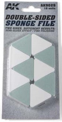 AK Interactive 9029 Double-Sided Sponge File Semi-Gloss & Polish Effect