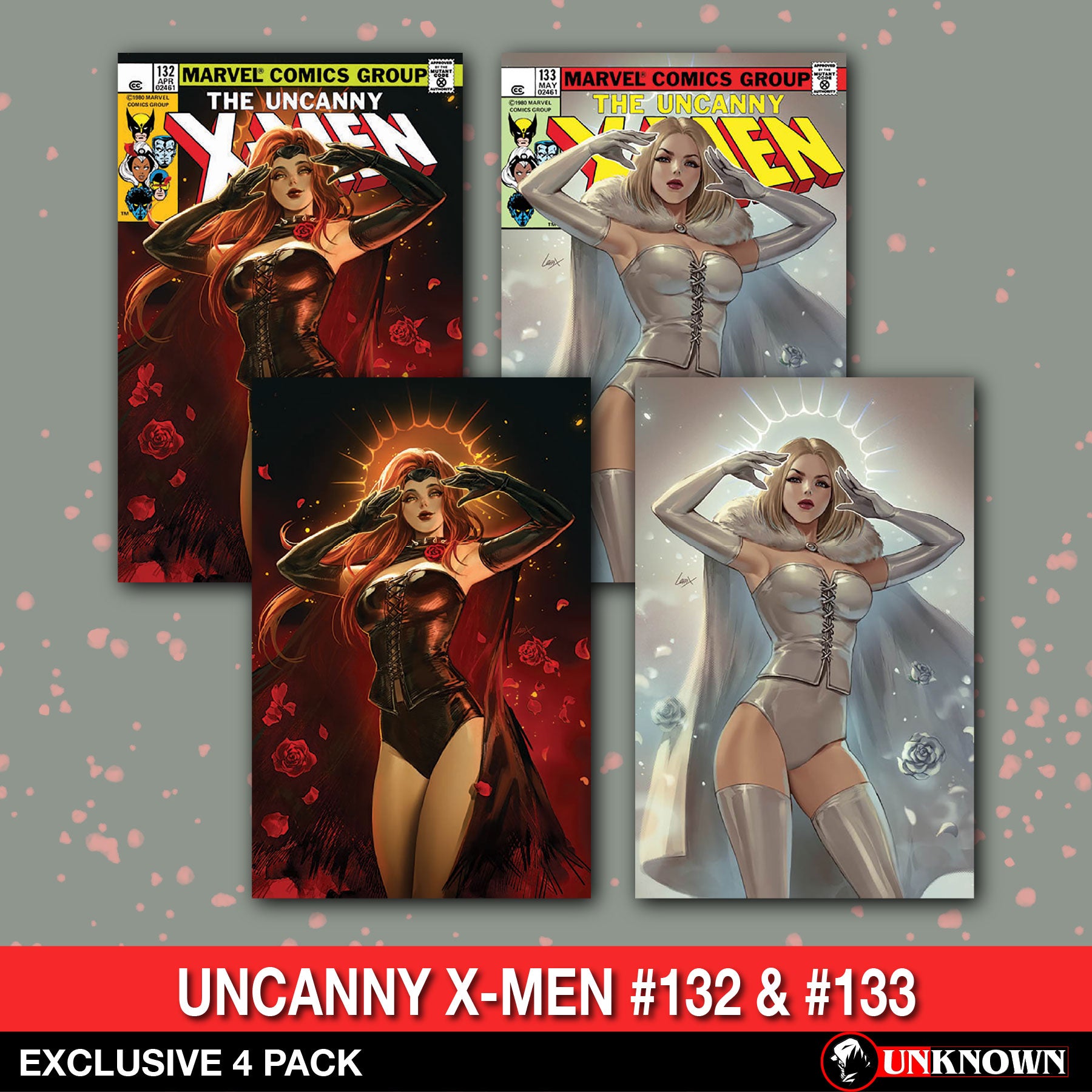 [4 PACK] Uncanny X-Men #132 | Uncanny X-Men #133 Facsimile Unknown Comic Leirix Exclusive Var (03/12/2025)