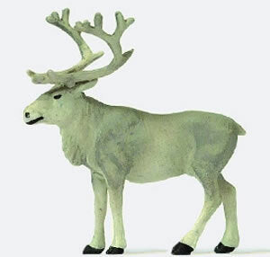 Preiser 29505 HO Scale Individual Animal -- Reindeer