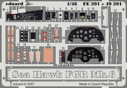 Eduard 49391 1/48 Aircraft- Seahawk FGR Mk 6 for TSM (Painted Self Adhesive)
