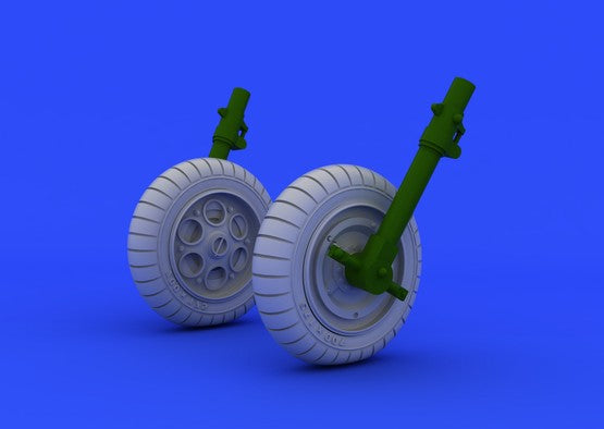 Eduard 648152 1/48 Aircraft- Fw190 Main Undercarriage Wheels Early for EDU (Resi