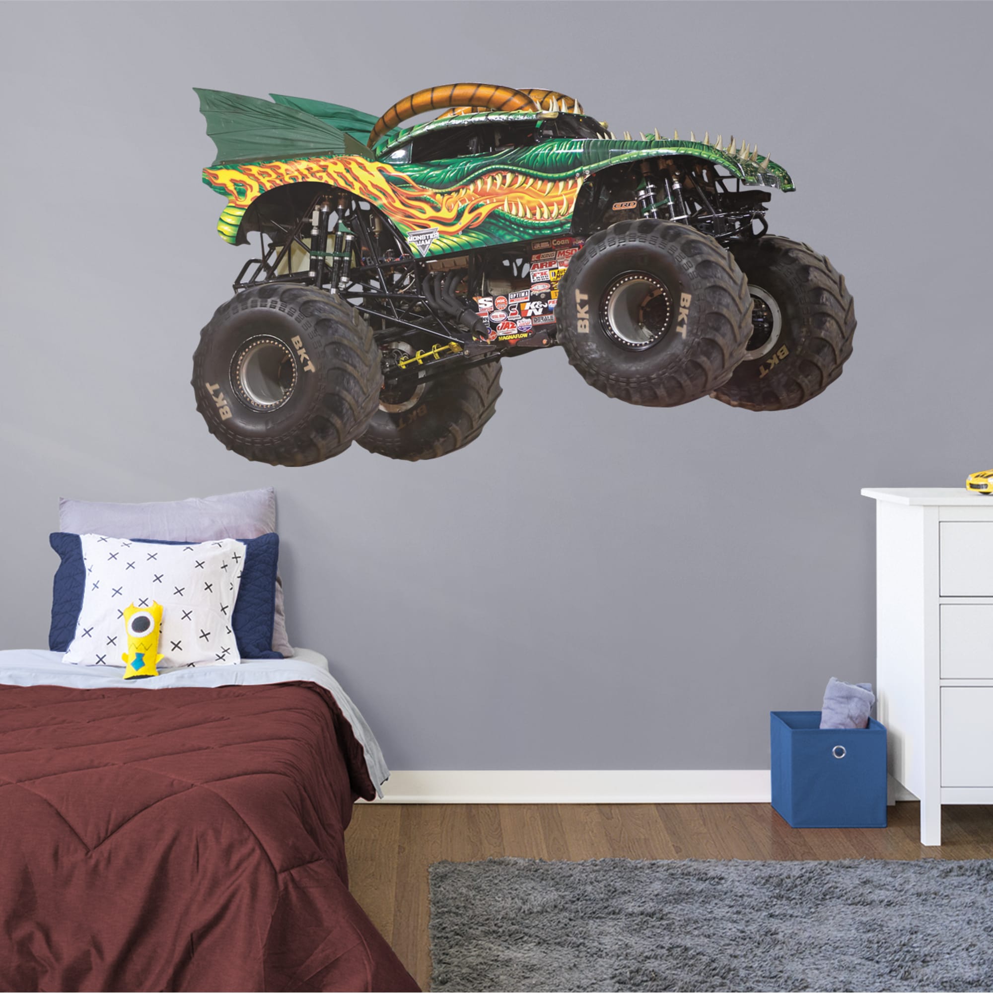 Dragon - RealBig Collection - Official Monster Jam - Reusable Vinyl Wall Decals