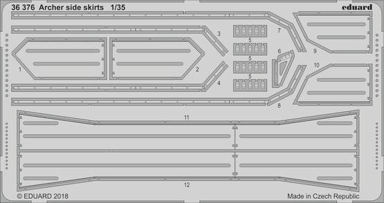 Eduard 36376 1/35 Armor- Archer Side Skirts for TAM