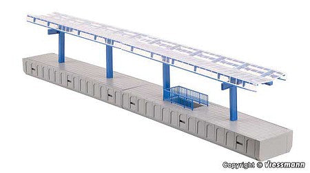 Kibri 39549 HO Scale Modern Station Platform -- Kit (Fits Marklin C-Track) - 14-1/2 x 1-3/16 x 3/4"  36.8 x 3 x 1.9cm