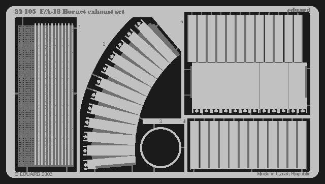 Eduard 32105 1/32 Aircraft- F/A18 Hornet Exhaust Set for ACY